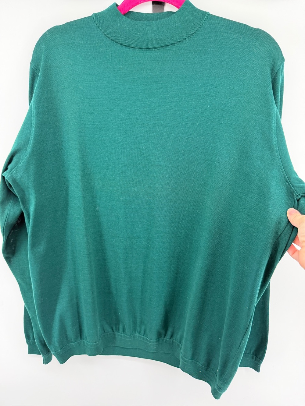 St. Croix Grandpacore Quiet Luxury Preppy Crewneck Sweater in Green SzL - Picture 5 of 11